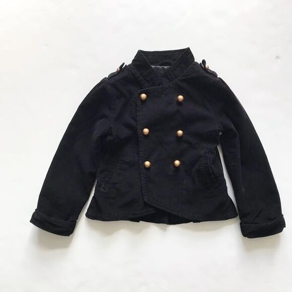 Babygap black corduroy light band jacket EUC 5T - Picture 1 of 6